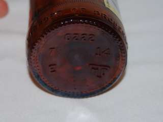   GENESEE Cream Ale 7 oz embossed brown glass beer bottle GENNY  