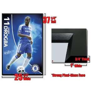    Framed Chelsea FC Didier Drogba Poster 33660