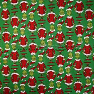 GRINCH FABRIC   Dr. Seuss How The Grinch Stole Christmas Fabric By the 