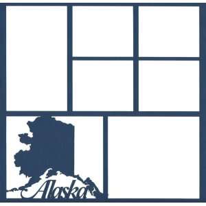 Alaska State 12 x 12 Overlay Laser Die Cut