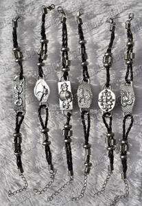 wholesale lots Fashion 30pcs cameo chain link Vintage alloy bracelet 