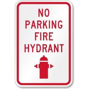  No Parking Fire Hydrant (with graphic) High Intensity 