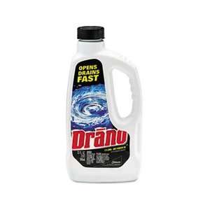  Liquid Drain Cleaner, 32 oz Safety Cap Bottle, 12/Carton 