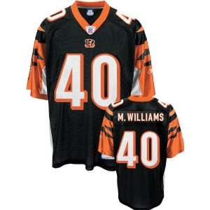  Madieu Williams Black Reebok NFL Cincinnati Bengals 
