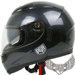   Full Face Motorcycle Helmet DOT Approved (Medium, Carbon Fiber Print