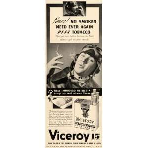  1937 Ad Viceroy Cigarettes Jack Pearl Barry Munchausen 