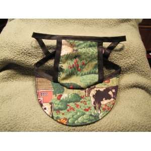  Dog Hat  Country Cow and Meadows Design LARGE Everything 