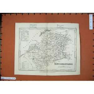    1846 Dugdales Maps Montgomeryshire Wales Welshpool