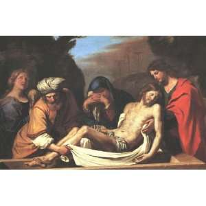   size 24x36 Inch, painting name The Entombment of Christ, By Guercino