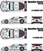 Speedline Decals Corvette C6R Fellows White car/tamiya  
