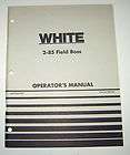White 2 105 Tractor Operators Owners Operation Maintenance Manual 