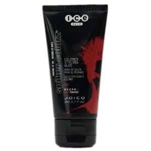  ICE Spiker Colorz   Water Resistant Styling Glue Gel   Red 