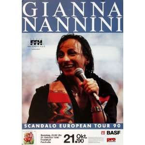  Gianna Nannini   Scandalo 1990   CONCERT   POSTER from 