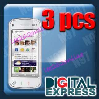 3pcs LCD Clear Screen Film Protector for Nokia N97 N 97  