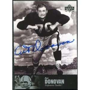   Upper Deck Legends Autographs #AL30 Art Donovan Sports Collectibles