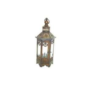  Metal & Glass Hanging or Table Candle Lantern Everything 