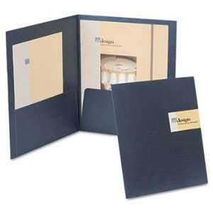   Folio Presentation Folder, Letter Size, Black, 4/Pack