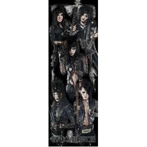  (21x62) Black Veil Brides Group Music Door Poster Kitchen 