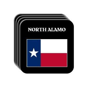  US State Flag   NORTH ALAMO, Texas (TX) Set of 4 Mini 