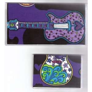   Cover Debit Set Made with Funky Rock Guitar Fabric 