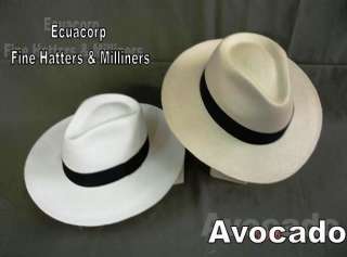 Shop In Ecuador Straw Panama Hat AVOCADO STYLE Men Women GRADE 