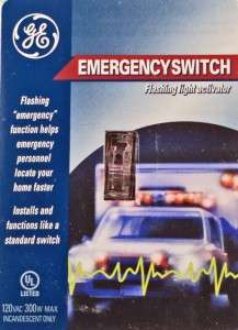 GE 911 Emergency switch flashes porch light help find your home Easy 