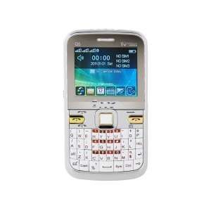   band Tri SIM Tri Standby Cell Phone(White) Cell Phones & Accessories