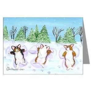  Snow Angels Pets Greeting Cards Pk of 10 by  