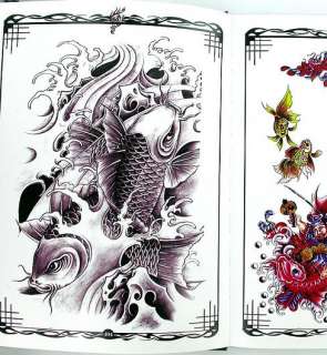 HARD BACK Book of Various Styles of Koi Fish and Butterflies and 