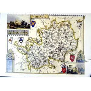   Map England Hertfordshire Hitchin Hemel Hempstead