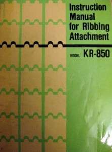 Brother KH 970 / KR 850 Knitting Machine Manuals CD  