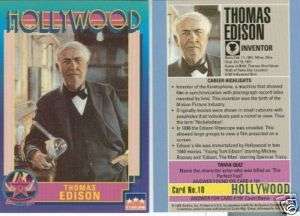 Thomas Edison Hollywood Walk of Fame card Starline  