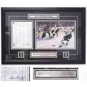 Wayne Gretzky Los Angeles Kings   802nd Goal   Framed Autographed 