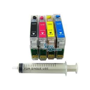  With Syringe Refillable Ink Cartridges for EPSON CX5000 