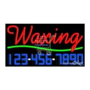  Waxing Neon Sign 20 Tall x 37 Wide x 3 Deep Everything 