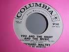    YOU AND THE NIGHT / SPRING WILL BE A LITTLE oldies 45 record 7c