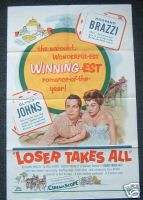 LOSER TAKES ALL Glynis Johns Rossano Brazzi US 1sh  
