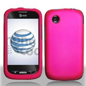   ZTE Avail Rubberized HARD Protector Case Snap on Phone Cover Hot Pink