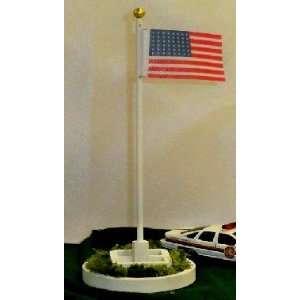  HO Waving US Flag, 50 Stars Toys & Games