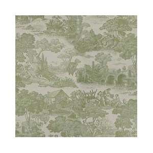 54 Wide Waverly Fabric, La Belle Campagna Sage, Toile Fabric 