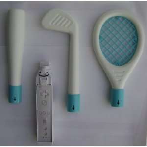 Sports Pack for Nintendo Wii Remote   Includes baseball bat, golf club 