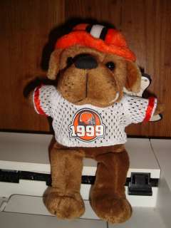  Burger King Cleveland Browns Dawg Pound Crusher Plush Beanie Toy w 