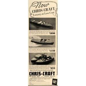   Motorboat Cruisers Algonac   Original Print Ad