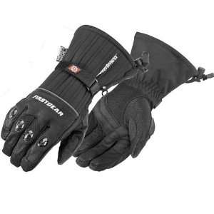   Waterproof/Breathable Textile Street Motorcycle Gloves   Black / Small