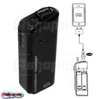 AA Battery Emergency Charger For Apple iPhone 4 4G  