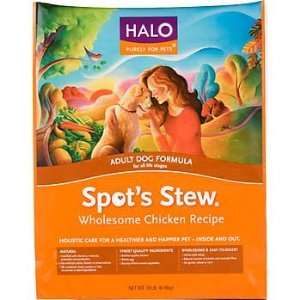  Halo Spots Stew Dry Dog Food Chicken 18 lbs