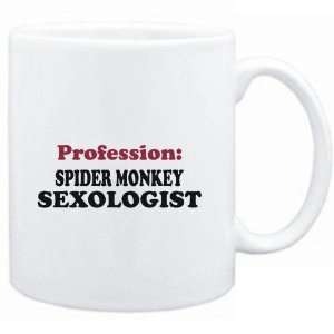  Mug White  Profession Spider Monkey Sexologist  Animals 