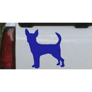 Blue 3in X 3in    Chihuahua Dog Animals Car Window Wall Laptop Decal 