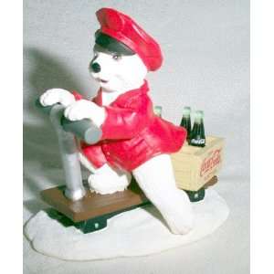   Resin Polar Bear Cubs Delivering Refreshment to All