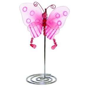  Fucshia Butterfly Card Holder, Pack of 6 Health 